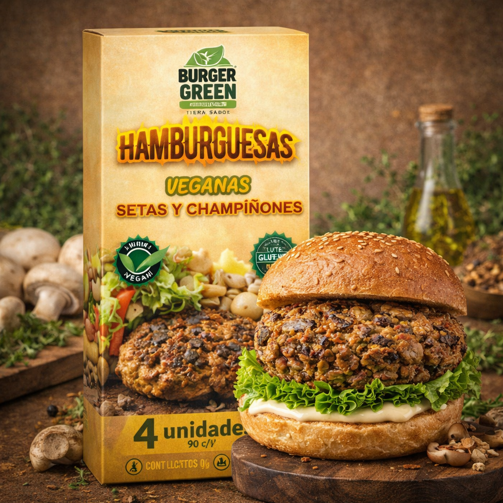Hamburguesa Setas y Champiñones