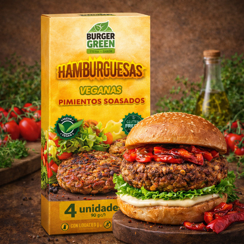 Hamburguesa Pimientos Soasados